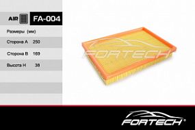 FA-004 FORTECH Воздушный фильтр Hyundai accent 00-05