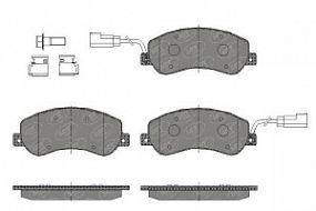 SP437 SCT Тормозные колодки передн. Ford transit 06-