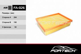 FA-026 FORTECH Воздушный фильтр Ford focus 1.4-2.0 04-