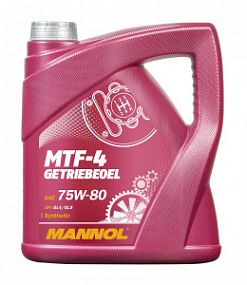 Mannol 8104 MTF-4 Getriebeoel 75W80 gl-4;   4L Синт. трансмис. масло