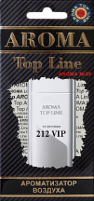 AROMA Top Line Ароматизатор воздуха №39  картон - Carolina Herrera 212 Vip Men