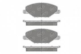 SP668 SCT Колодки тормозные перед. VW polo 09-; Skoda fabia/rapid 11-