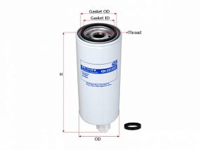 SFR1310FW SURE FILTER Топливный фильтр Kamaz 6520 (cummins ISLe 350.30); Daf 45/55