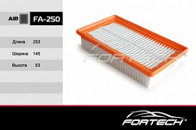 FA-250 FORTECH Воздушный фильтр Hyundai solaris 17-; Kia rio 16-