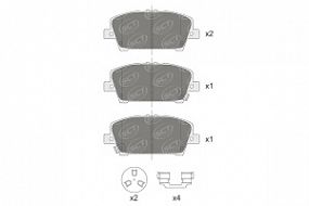 SP711 SCT Тормозные колодки передн.HONDA Civic