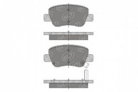 SP691 SCT Тормозные колодки задн. Toyota avensis III 09-