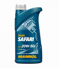 Mannol 7404 SAFARI 20W50 sg/cd;   1L Минерал. моторное масло