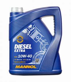 Mannol 7504 DIESEL EXTRA 10W40 ch-4/sl;   5L Полусинт. моторное масло