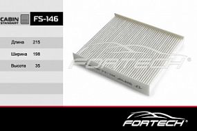 FS-146 FORTECH Салонный фильтр Lada vesta/x-ray; Renault logan/sandero/clio 12-