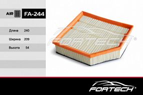 FA-244 FORTECH Воздушный фильтр Volvo s60/v70/xc90/xc70 02-
