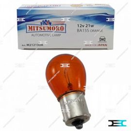 Mitsumoro P21W 12V 21W BA15S ORANGE (поворот) (10шт.в уп.)