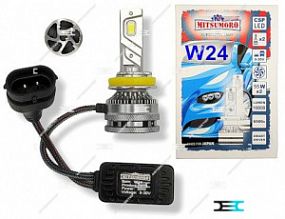 Mitsumoro  H11 W24 CSP 55W, 9-30V, 10000LM 6500K  Автолампа (Диодная с обманкой) (к-т 2шт)