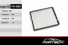 FS-033C FORTECH Угольный фильтр салона Chevrolet aveo/kalos 05-