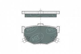 SP386 SCT Тормозные колодки задн. Kia Cerato I; Hyundai Elantra