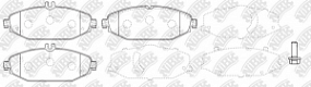 PN0574W NIBK Тормозные колодки передние Mercedes c w205 14-