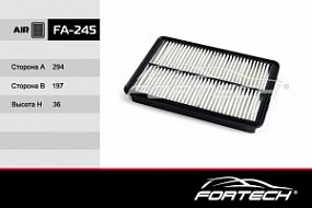 FA-245 FORTECH Воздушный фильтр Hyundai santa fe 12-; Kia sorento 09-