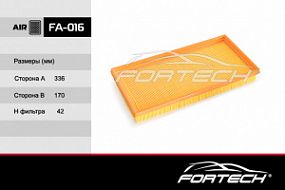 FA-016 FORTECH Воздушный фильтр Kia carens I-II