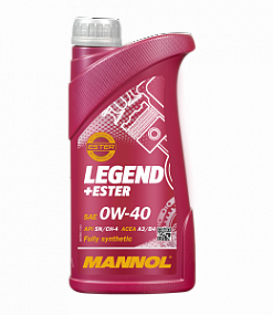 Mannol 7901 LEGEND + ESTER 0W40;  1L Синт. моторное масло