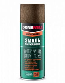 DW3015 DONEWELL Эмаль молотковая по ржавчине - ЧЕРНАЯ МЕДЬ; 520мл