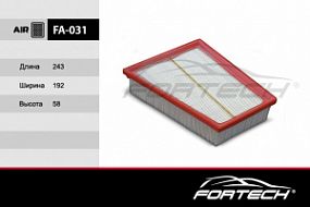 FA-031 FORTECH Воздушный фильтр Renault megan II/scenic 02-