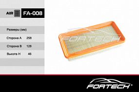 FA-008 FORTECH Воздушный фильтр Hyundai getz