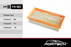 FA-162 FORTECH Воздушный фильтр Mitsubishi colt 04-