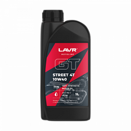 Lavr Мото GT STREET 4T 10W40 - МОТОРНОЕ МАСЛО; 1л