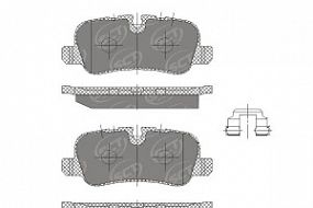 SP330 SCT Тормозные колодки задн. LR Discovery/RR 02-