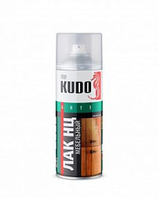 KU9009 Kudo Лак НЦ Мебельный - МАТОВЫЙ; 520мл (нитроцеллюлозный)