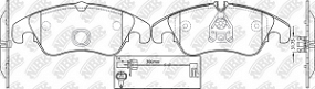 PN0477W NIBK Тормозные колодки передние Audi a4/a5/q5 07-; Porsche macan 14-